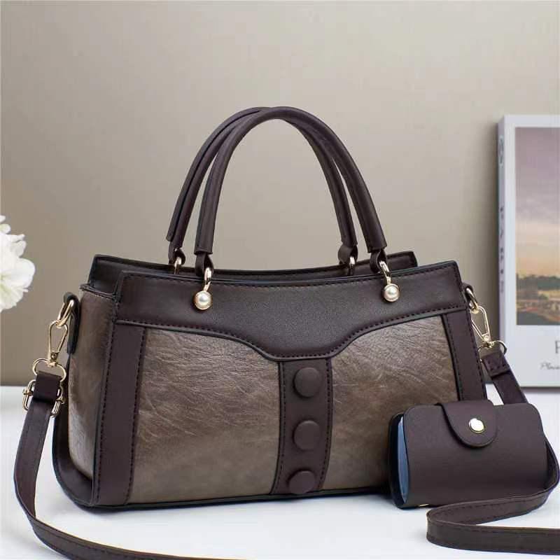 Hand Bag with Wallet Set