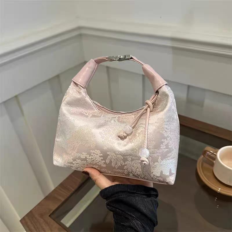 Toile Pattern Shoulder Bag