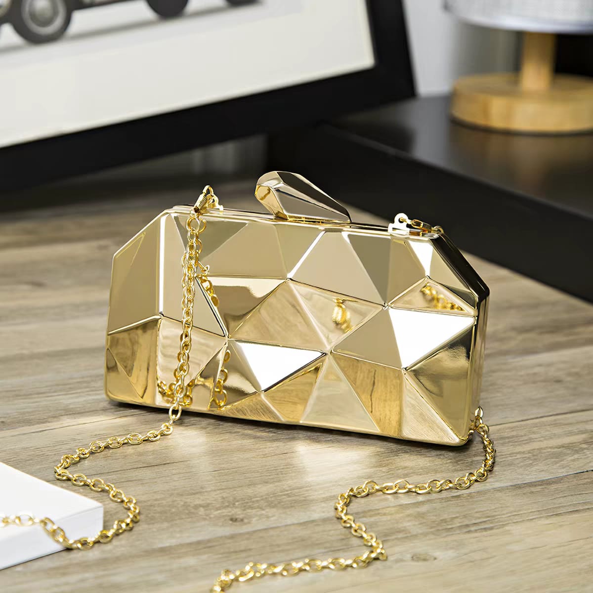 Geometric Metal Clutch