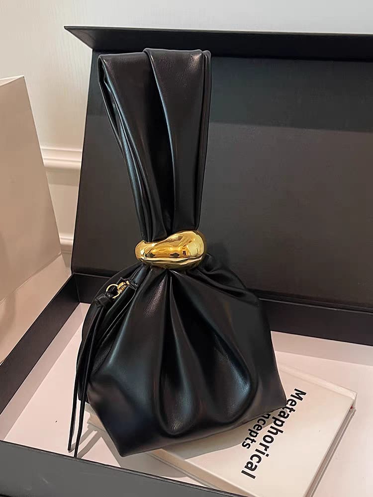 Soft Laux Knot Potli Bag