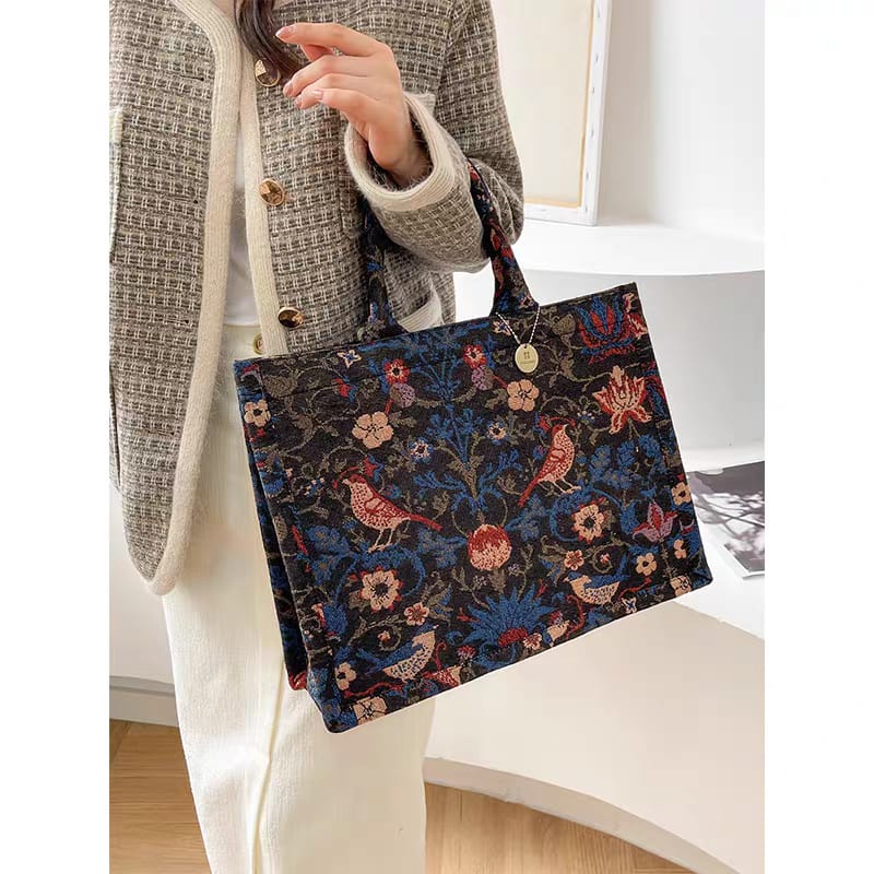 Floral Print Tote