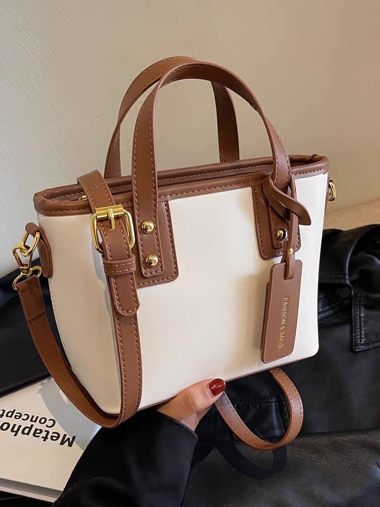 Trimmed Structured Handbag