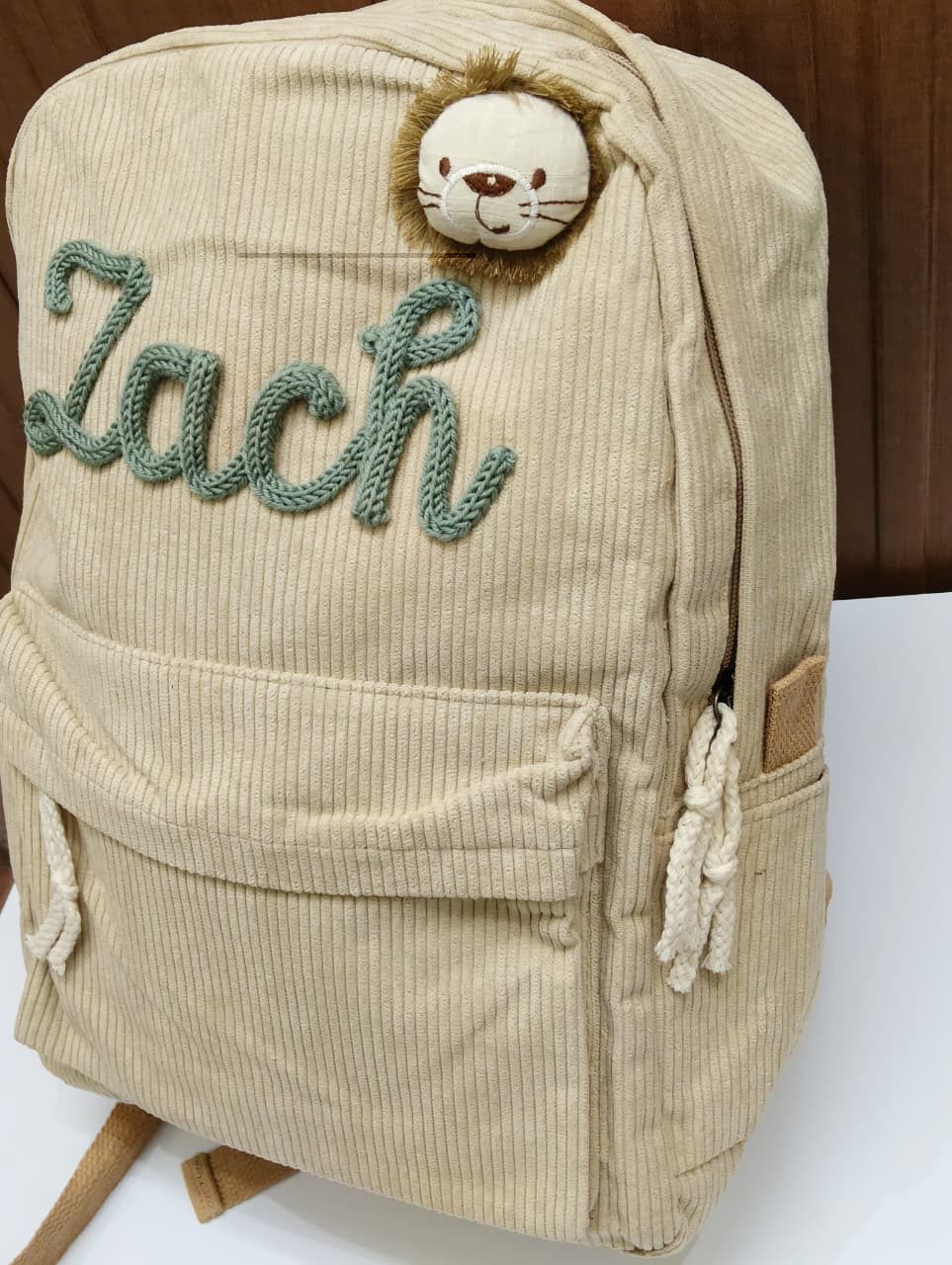 Personalised Canvas Backpack
