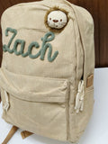 Personalised Canvas Backpack