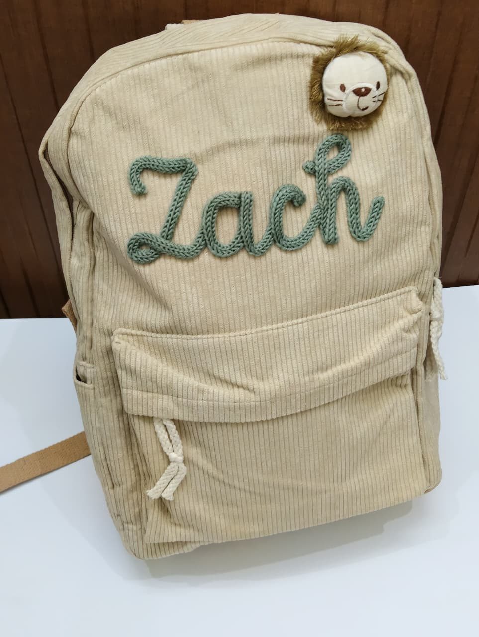 Personalised Canvas Backpack