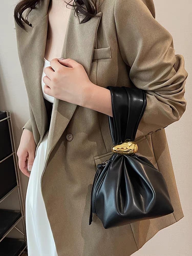 Ruched Hobo Bag