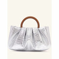 Silver Pleated Pouch